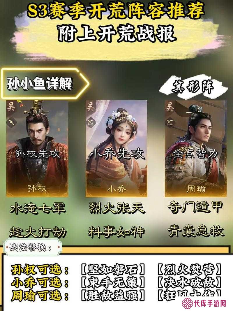 神将三国S3开荒阵容及详细流程攻略大全