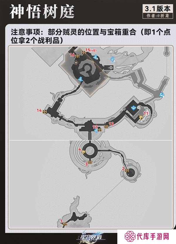 崩坏星穹铁道永夜呓语密林神悟树庭宝箱收集攻略 永夜呓语密林神悟树庭收集宝箱大全[多图]图片2
