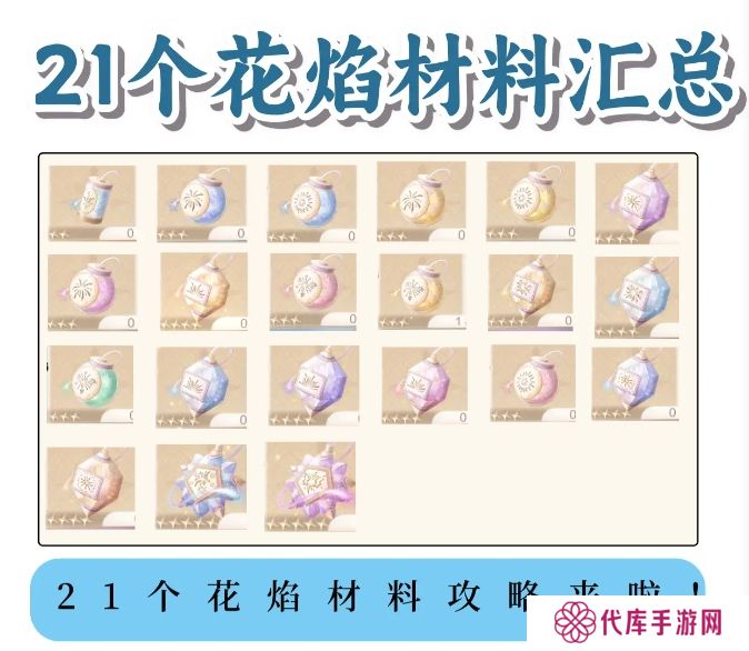 无限暖暖花焰弹在哪里制作 花焰弹制作材料全收集攻略