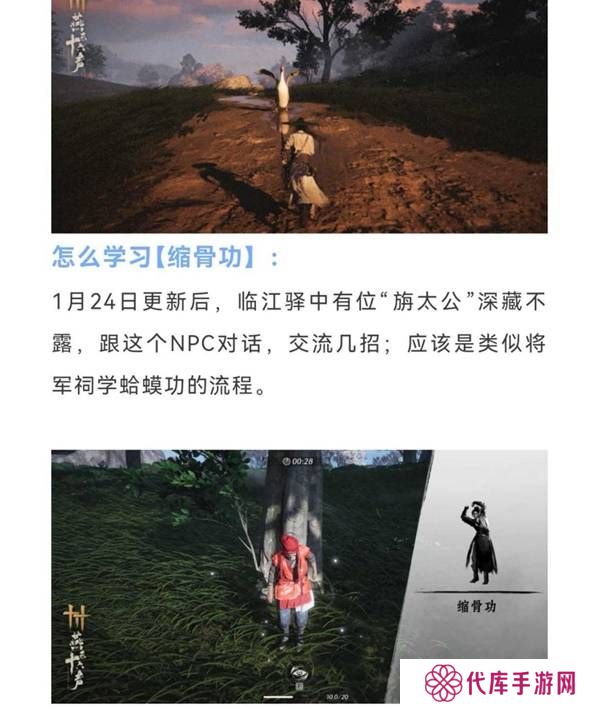 燕云十六声缩骨功在哪    缩骨功获得攻略图片2